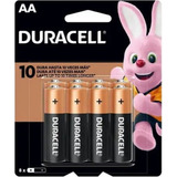 Pilha Alcalina Aa Mn1500b8 Duracell Cartela Com 8 Unidades