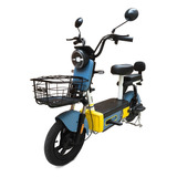 Sudu A2+ Bicicleta Elétrica Bateria De Lítio 60km Alcance Cor Azul-aço