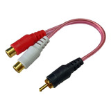 Cable 1 Plug Rca Y 2 Jack Rca 10 Cm