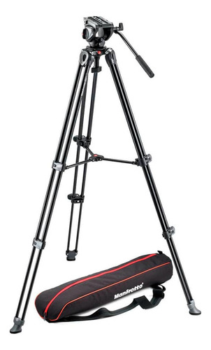 Cabezal De Video Fluído Manfrotto Mvh500a Con Trípode+bolso