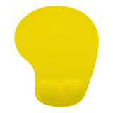 Mousepad Ergonômico Com Almofada Apoio De Punho Home Office Cor Amarelo
