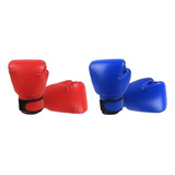 2 Pares De Guantes De Boxeo Transpirables De Malla De Cuero