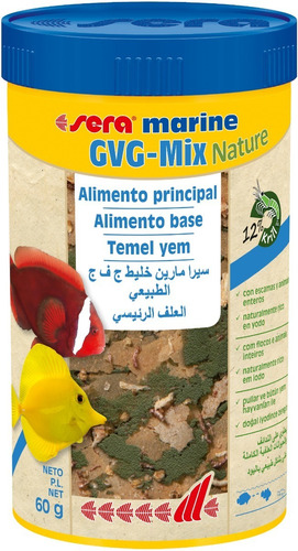 Sera Marine Gvg-mix Nature 60gr Peces Marinos Acuario Pecera