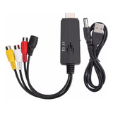 Para Hdmi A Av Rca 1080p Hd Convertidor Adaptador Cable Mach