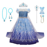 Disfraces De Princesas De Nieve Para Niñas, Vestido Largo