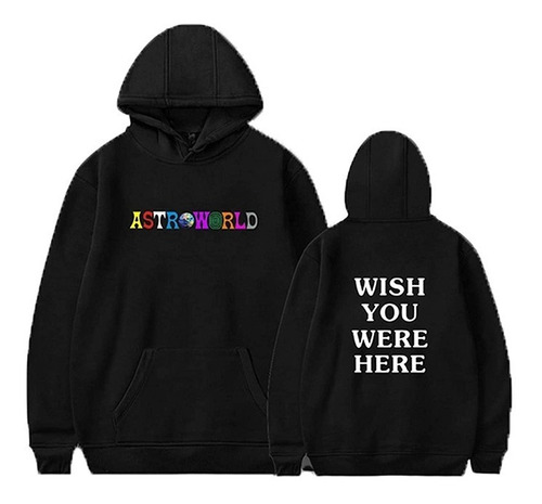 Astroworld  Canguro Unisex  Travis Scot - Wish You Were Here