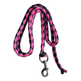 Cuerda De Para Caballo, Cuerda Resistente 4m Rosa Y Negro