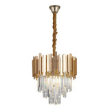 Lustre Pendente Blumenau Midas Redondo 40 E14 Bivolt Dourado