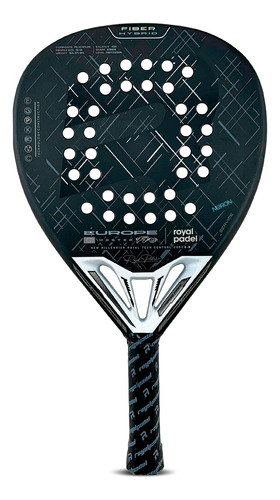 Paleta Royal Padel Europe Pro Hibrida Black And Whitte