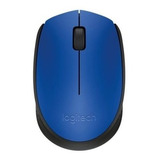 Mouse Logitech M170 inalambrico Optico Azul/negro