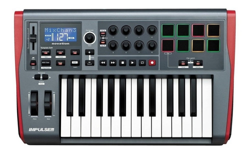 Novation Impulse 25 Controlador Midi Usb 25 Teclas Pad