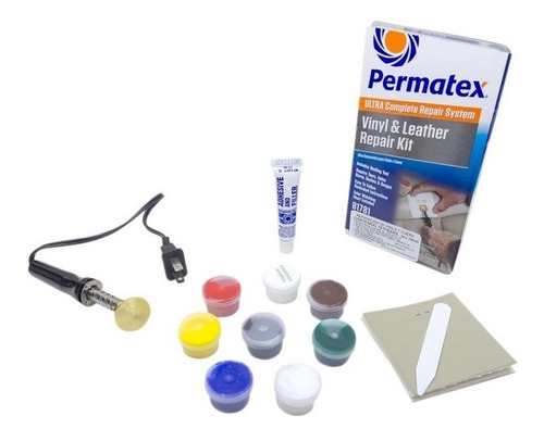 Kit Completo Reparacion Vinil, Piel Permatex Parches Colores