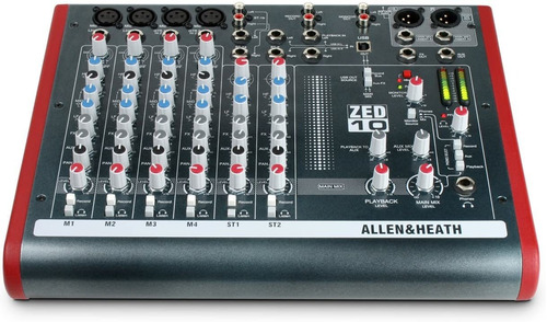 Consola De Audio Allen & Heath Zed-10, 3 Stereo Line Input