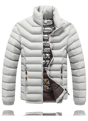 Chaqueta Parka Hombre Mujer Impermeable Ymoss Luminic Gris