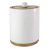 Foreside Home & Garden White Gloss - Bote De Madera De Ma