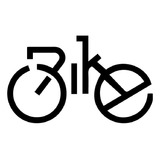 Sticker Para Bicicleta Frase Bike Forma Bici