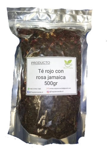 Te Rojo Con Rosa Jamaica Hibisco 500gr