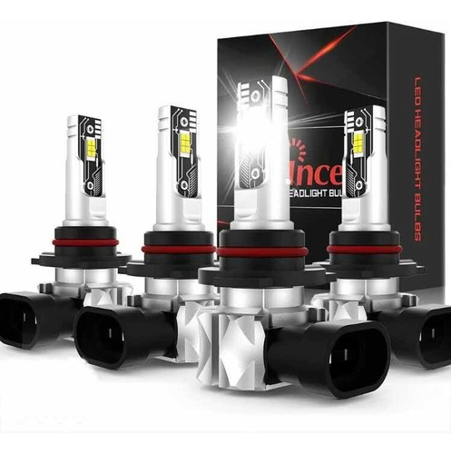 Kit Conversión Led Csp 12v 6000k Combo Focos 9005 + 9006  6k