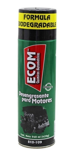 Desengrasante Motor 540 Ml Ecom Limpia Por Fuera