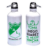 Caramañola Deportivo Cali Botilito Botella Aluminio 600ml