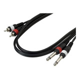 Warwick Rcl20933d4 Cable 2 Rca A 2 Plug Mono 6,3mm 1.8m