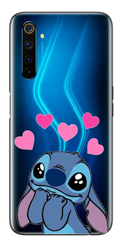 Funda Estuche Forro Stitch Enamorado Para Xiaomi Vivo Oppo