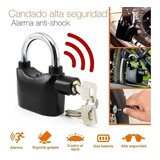 Candado Alarma Para Moto Bicicletas Casa Comercial 110 Db