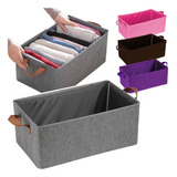 Canasta Caja Organizador Rigido Plegable Para Ropa Closet