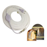 Fita Mangueira Led Neon Branco Quente 110v 2m + Adaptador