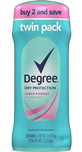 Desodorante Degree Mujer, Polvo, 2.6 Oz (pack 6)