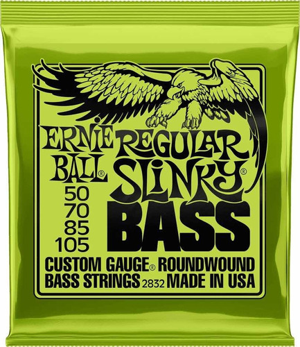 Cuerdas De Bajo Ernie Ball Regular Slinky 50-105