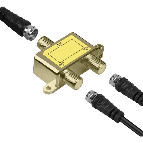 Conector Divisor De Tv De 2vias Splitter Genérico