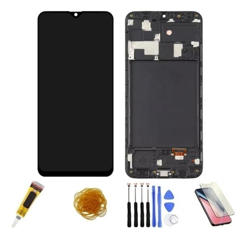 Tela Touch Frontal Lcd Para A20 A205 Com Aro + Kit