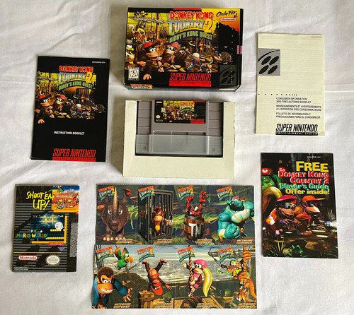 Donkey Kong Country 2 Diddy's Kong Quest Snes Original Cib