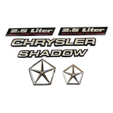 Emblemas Shadow 2.5 Liter Kit Auto Clasico 