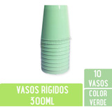 Vasos Rigidos Cumpleaños Hermosos Colores Pastel 300ml X10u