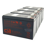 Kit 4 Bateria Selada Csb Hr1234w F2 Cs3 12v 9ah 34w Original