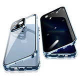 Funda Para iPhone 13 Pro Max Azul 360 Degree Cristal Templad