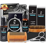 Goldworld Kit De Cuidado De La Barba Con Jabón Para Barba