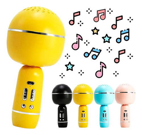 Microfono Inalambrico Bluetooth Karaoke Usb Parlante Sd