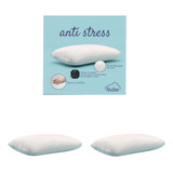 Set 2 Almohadas Antistress Viscolelastica Adaptable Memoria