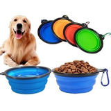 Plato Grande Plegable Para Paseo Perros 