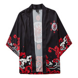 Kimono Japonés De Verano Con Mangas Cómodas De Cinco Puntos