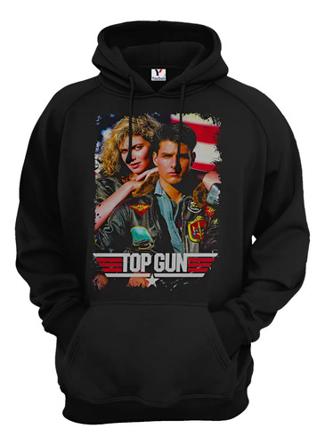 Sudadera Top Gun, Unisex Con Capucha Y Cangurera 03
