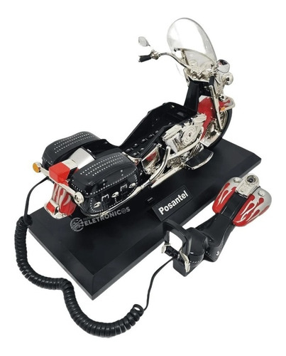 Telefone Fixo Modelo Motocicleta Com Fio Decorativo Kxt876vm