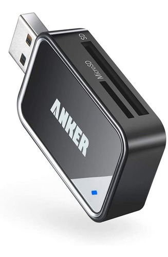 Leitor De Cartão Sd Anker 2 Em 1 Usb 3.0 Sdxc Sdhc Sd Mmc