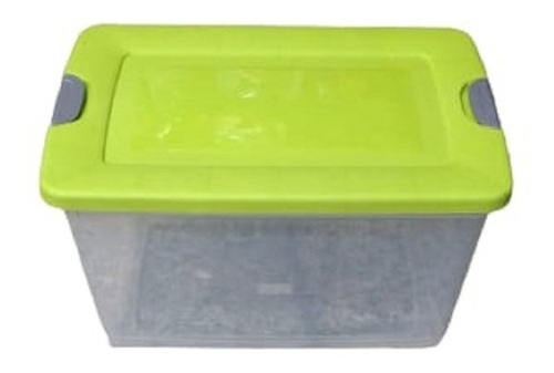 Organizador Plastico Multiuso 82 Lts Con Traba Grande 60x40 Color Variedad 82 Litros