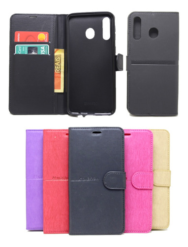 Capa Capinha Carteira Para Galaxy M30 Case Colorida Cores