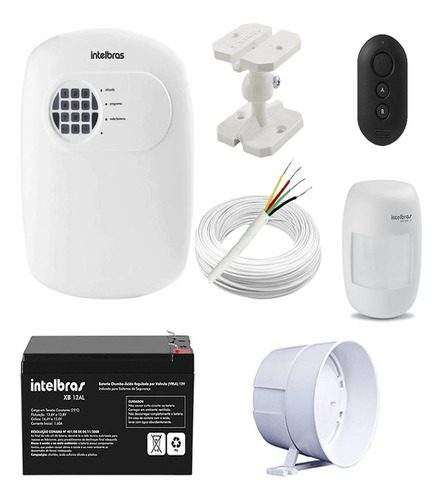 Kit Completo Central Alarme Intelbras Anm 24 Net C/ Fio Uni