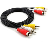 Cabo 3+3 Rca 1.8m Gold Fio Coaxial